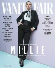 Vanity Fair, March 2025: "Thoroughly Modern Millie", Millie Bobby Brown Cover