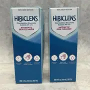 2 Pack! Hibiclens Chlorhexidine Gluconate 4% Antimicrobial Skin Cleanser 4oz
