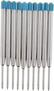 Generic 10x Blue Ballpoint Pen Refill Replacement Standard for Parker Style Ink 3mm