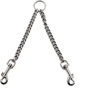 ibasenice Double Head Pet Pulling Rope Durable Stainless Iron Chain Strap for Dogs Stylish Pet Supplies Fit for Dogs Puppies and Pets Fashionable Design