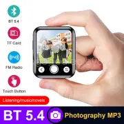 Bluetooth 5.4 Portable Compact MP3 MP4 Player with Camera FM Radio Audio Speaker