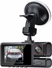 BEALIFE Panoramic Synchronous Recording Dash Cam For Front Interior And Rear View 24-hour Parking Monitoring Plastic