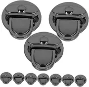 OHPHCALL 10pcs Lock Fasteners for Bags Durable Iron Bag Clasps for DIY Handbag Purse and Craft Projects Easy Installation and Classic Design for Leather Handbags and Suitcases