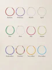 [JIA JIA] JIA JIA - + Net Sustain Birthstone 14-karat Gold Beaded Bracelet - Red - June June Red
