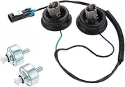 Knock Sensor & Wire Harness Compatible With Chevrolet/GMC Tahoe/Yukon 2000-2006 4.8L/5.3L OE 10456603/12589867 Durable Metal Kit