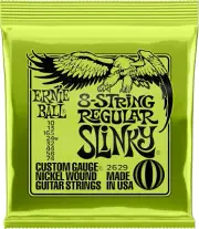 8-String Regular Slinky Nickel Wound Electric Guitar Strings, 10-74 Gauge (P026