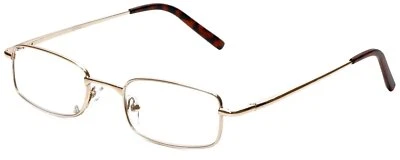 Calabria 753-XL Metal Reading Glasses 1.75 for Women & Men in Gold | Stylish One