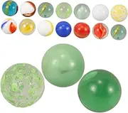 PERSELOSO 60pcs Colorful Glass Marbles Vibrant Glass Beads for Fish Tank Decoration Board Games Versatile Decorative Marbles for Endless Fun and Engagement