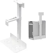 CPU Under Desk Mount Bracket | Computer Wall and Under Counter Holder - Heavy Duty Wall-Mountable PC Under Desk Mount with Flexible Height and Width