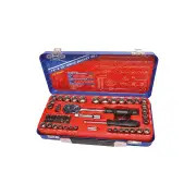 888 Series 55Pcs 1/4 & 3/8" Drive Socket Set - 12 Point Chrome Vanadium Steel