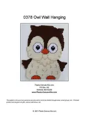 Cute Owl Wall Hanging-Plastic Canvas Pattern or Kit