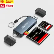 CF/SD/TF Card Reader USB-A/C All in One Multi Memory Card Reader MacBook Pro/Air