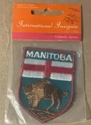 Manitoba Embroidered Patch New In Package. 3” X 2”