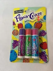 DS chapstick rare flava craze 3 pack NEW blue crazeberry grape fruit craze