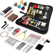 Electric Guitar Tool Kit,72X Luthier Tools with Carry Bag - String Instrument Care Set for Musicians, Includes Strings Picks Bridge Pins