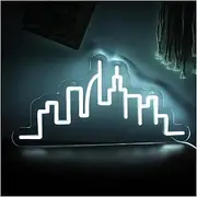 Hanging Art Neon Signs Los Angeles City Skyline Home Decor Neon Sign LED Light USB Powered for Office Home Study Office Decor Wall Illuminated