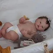 Zero Pam Reborn Baby Dolls Silicone Full Body Girl 20 in Anatomically Correct Baby Doll Waterproof Silicone Reborn Babies That Look Real Realistic Baby Doll for Girls, White