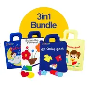 Jollybaby Quiet Books Set (3 Pcs Bundle)