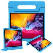 For Apple iPad Pro 11 2020 kids Case, Kickstand Handle Shockproof Protective Rugged Stand Light Weight Kids Friendly Cover (Blue)