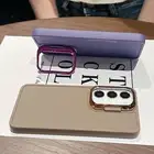For Samsung A15 A55 A54 A35 S24 Ultra S23 Stand ShockProof Silicone Case Cover