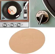 Dpofirs Turntable Slip Turntable Mat Cork, Record Player Slipmat for LP Record Players, Turntable Platter Cork Mat Cork Record Mats, Turntable Slip Mat