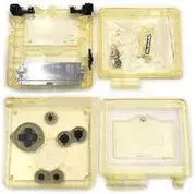 Gametown New Full Housing Shell Pack Case Cover with Buttons Screwdriver for GBA SP Gameboy Advance SP Transparent Clear Yellow