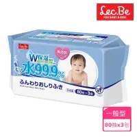 在飛比找博客來優惠-日本LEC 純水99.9%濕紙巾80抽x3包入