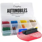 Mini Fuse Kit 12V Inline Automotive Fuse Holders 14AWG - 120 Assorted ATM/APM Ca