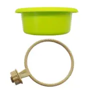 Bird Bathtub with Screw On Hook Convenient Cleaning Plastic Parrot Bath Box
