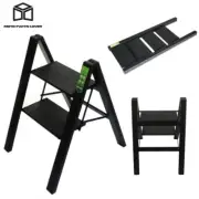 Aluminum 2 Step Ladder Folding Step Stool Lightweight w/Wide Anti-Slip Pedal