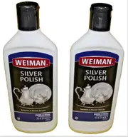 2 x Weiman Silver Polish Cleaner Tarnish Remover for Jewellery Copper Brass 28 oz
