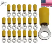 20x 12-10 AWG #10 Ring Loop Terminal Wiring Wire Crimp On Insulated End PVC
