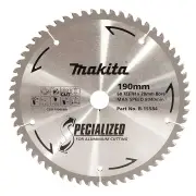 Makita B-15584 - TCT Circular Saw Blade 190 x 20mm 60T