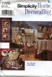 Uncut Simplicity Sewing Pattern #7709 Home Decor Leslie Beck Kitchen Accessories