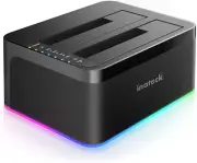 RGB SATA to USB 3.0 Hard Drive Docking Station with Offline Clone, For