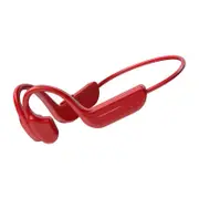 G10 Concept Bone Conduction Wireless Bluetooth 5.0 Non-In-Ear Sweatproof Waterproof Sports Running Headphones - Red