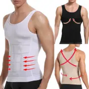 Men's Gynecomastia Compression Slimming Shaper Vest Tummy Control Tank Top Shirt