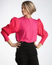 Tracey Adaptive Prism Back Top - Romantic Puff Sleeves - Sustainable Fabric