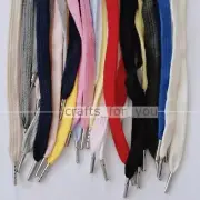 10MM Flat Drawstring Cord Rope Cotton Blend Crafts For Clothing/Tailor/Corset