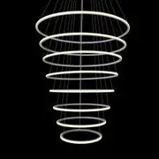 Delessi Marcello 8 Ring Pendant - Tri-Colour