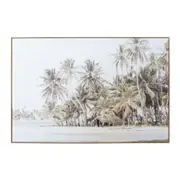 Framed Canvas/Pine 80x120cm Tiki Hut Wall Hanging Art Decorative Home Display