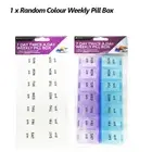 Twice A Day 7 Day Weekly Pill Box Dispenser Medicine Storage Container Case