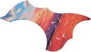 Kisangel Guitar Pickguard Replacement Plate for Acoustic Guitar Unique Design Scratch Shield Easy Installation Lightweight Durable Material DIY Accessory for Music Enthusiasts