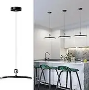 GEADI Modern Kitchen Island Lighting, Dimmable LED Pendant Light with Remote Control, Chandelier Ceiling Lights for Dining Room Living Room - 1 Light