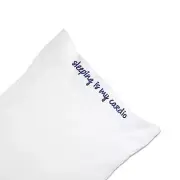 Chatter Box "Sleeping Is My Cardio" Standard Pillowcase in Indigo Blue