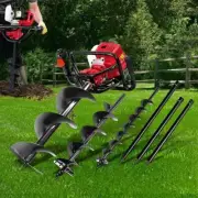 Petrol Post Hole Digger Fence Drill Borer Earth Auger Heavy Duty Sturdy 92CC