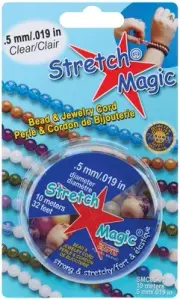 6 Pack Stretch Magic Bead & Jewelry Cord .5mmX10m-Clear SMC-1-5
