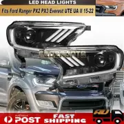 LED Projector Head Lights Fits Ford Ranger PX2,PX3 Mustang Style Pair L&R (for: Ford)