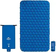windhike Naturehike Inflatable Single/Double Camping Sleeping Pad, Ultralight Durable 2.55" Thickness Camping Mattress, Compact Air Mat for Hiking, Traveling, Backpacking&Outdoor (Blue-Double)