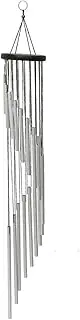 Wind Chimes 18 Pipe Wind Chimes Metal Wind Chimes Decoration Garden Terrace Outdoor Wall Hanging Home Decoration 90x120 cm Wind Chimes Outdoor (Size : Silver)